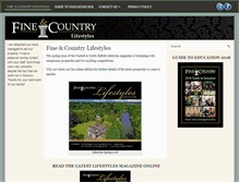 Tablet Screenshot of fineandcountrylifestyles.com